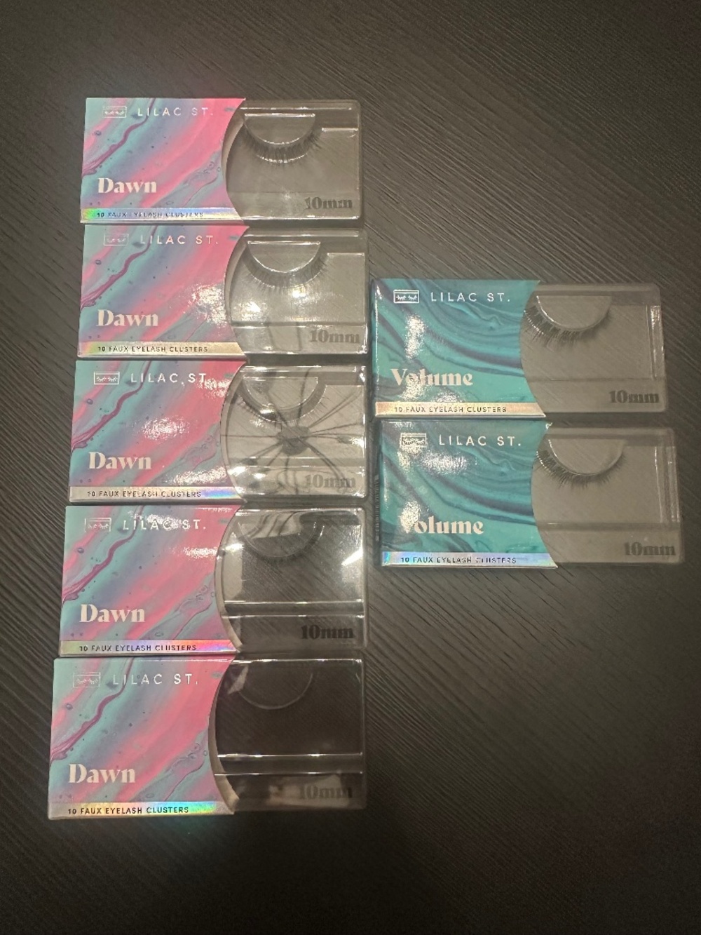 NWT-Lilac Lash Clusters-10MM Set of 7 boxes